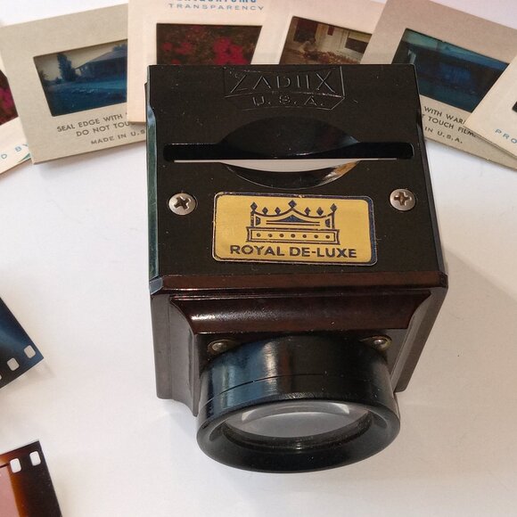 Vintage Zadiix Slide Viewer, Royal De-Luxe, with 6 Slides - Picture 2 of 15